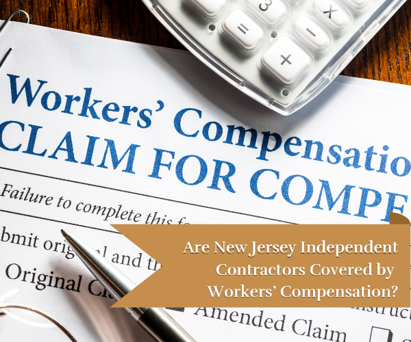 workers compensation form on a table - are independent contractors in NJ covered by workers comp?