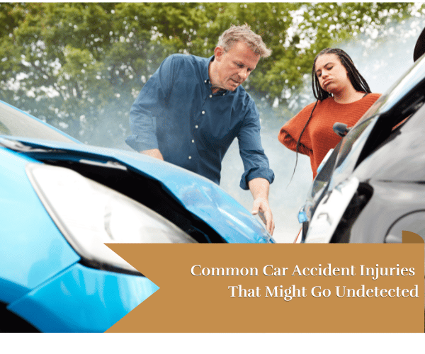 auto car accident with people looking