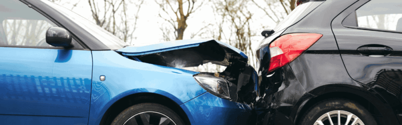 car rear-ended by another car